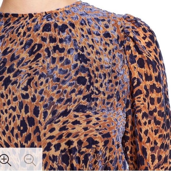 NWT: The Kooples - Velvet Leopard Mini Dress Sz: 3 - Picture 7 of 7